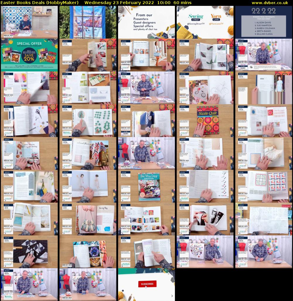 Easter Books Deals (HobbyMaker) Wednesday 23 February 2022 10:00 - 11:00