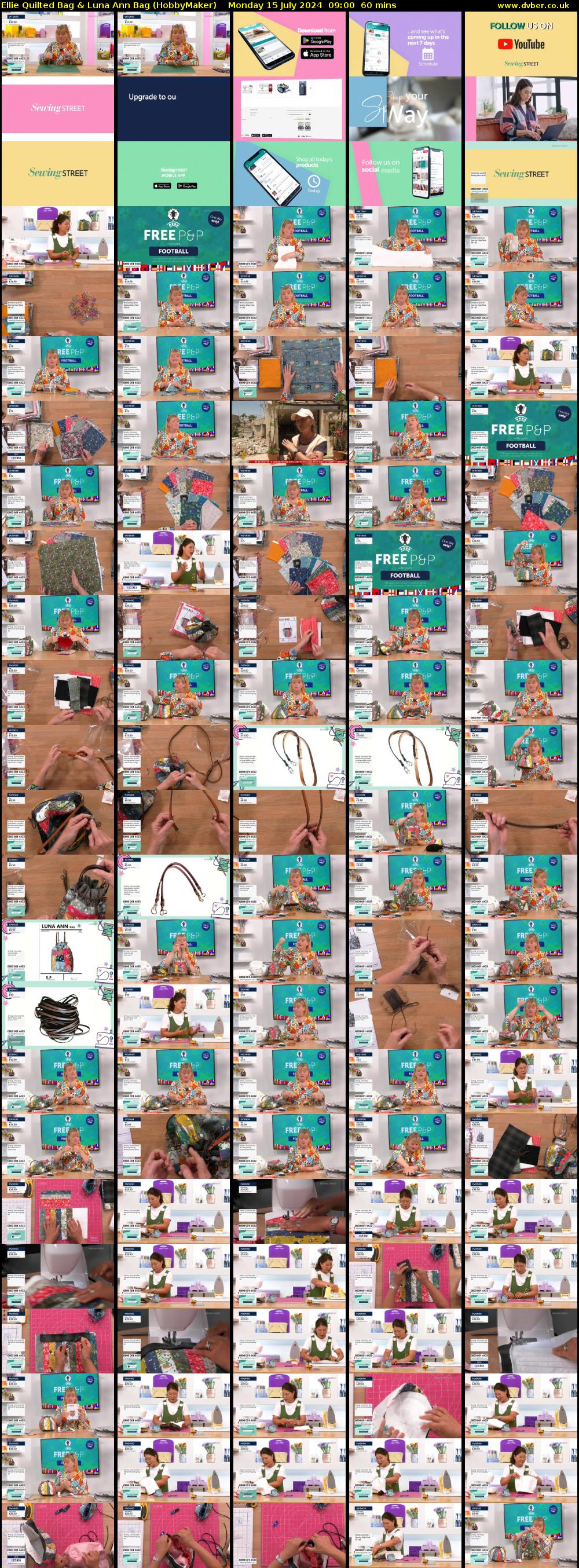 Ellie Quilted Bag & Luna Ann Bag (HobbyMaker) Monday 15 July 2024 09:00 - 10:00