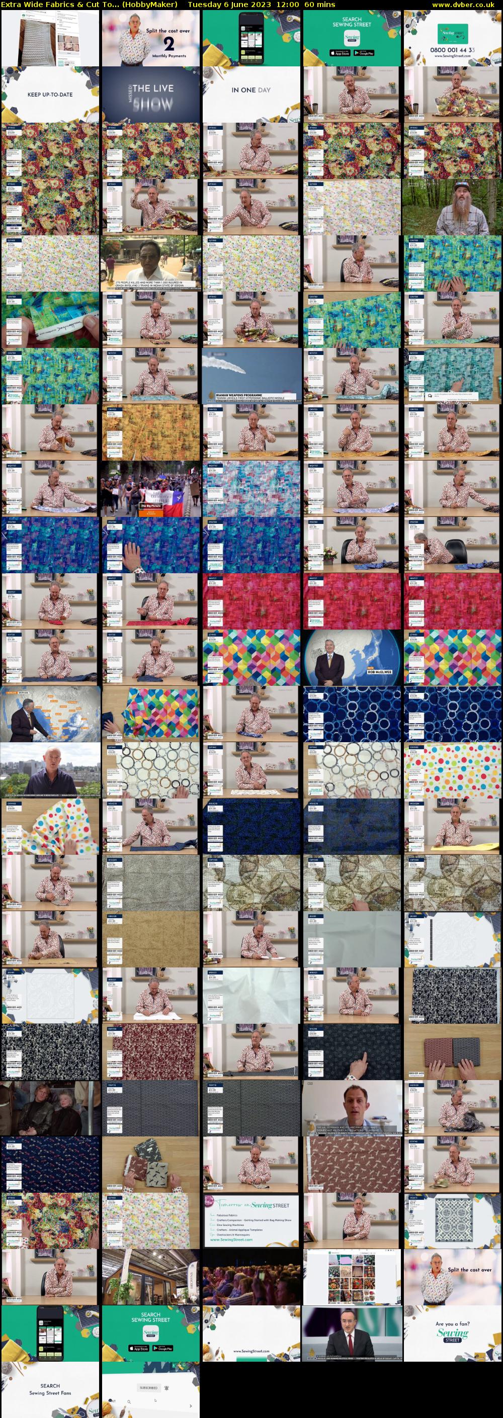 Extra Wide Fabrics & Cut To... (HobbyMaker) Tuesday 6 June 2023 12:00 - 13:00