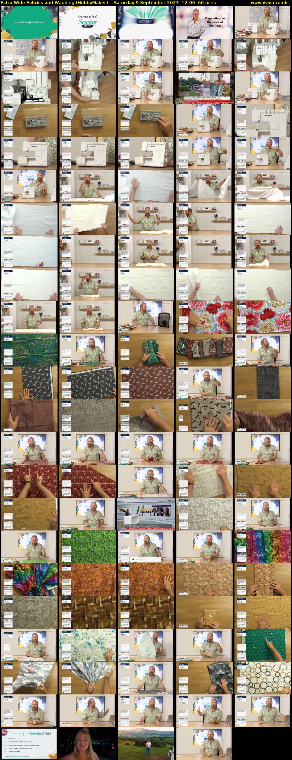 Extra Wide Fabrics and Wadding (HobbyMaker) Saturday 9 September 2023 12:00 - 13:00
