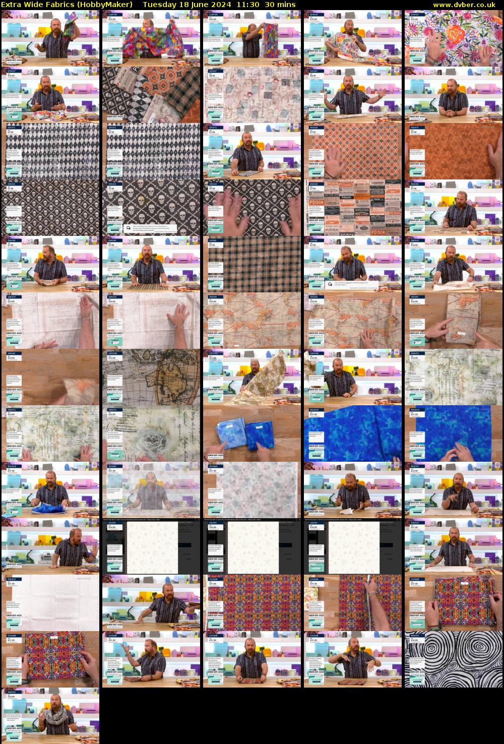 Extra Wide Fabrics (HobbyMaker) Tuesday 18 June 2024 11:30 - 12:00