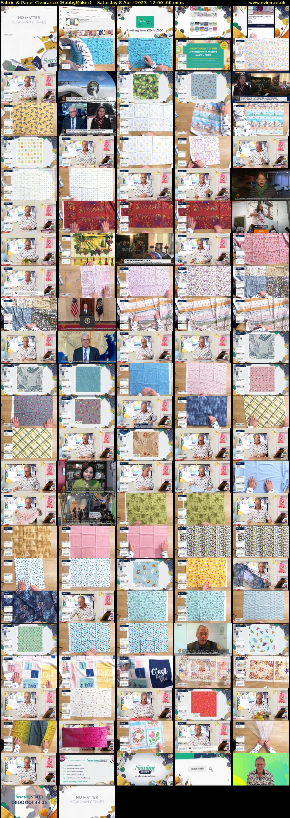 Fabric & Panel Clearance (HobbyMaker) Saturday 8 April 2023 12:00 - 13:00