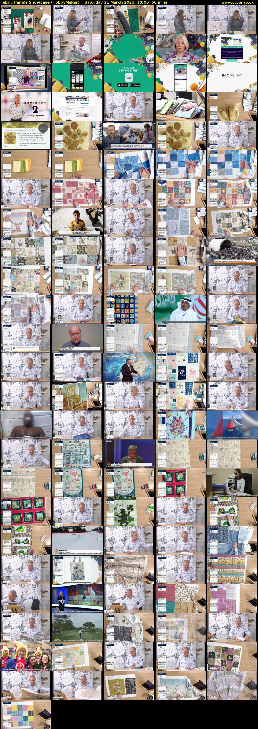 Fabric Panels Showcase (HobbyMaker) Saturday 11 March 2023 10:00 - 11:00