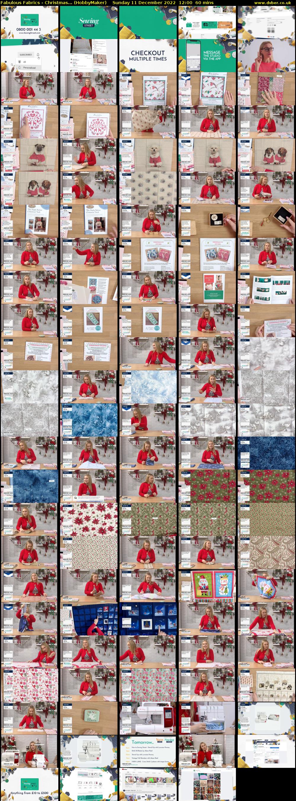 Fabulous Fabrics - Christmas... (HobbyMaker) Sunday 11 December 2022 12:00 - 13:00