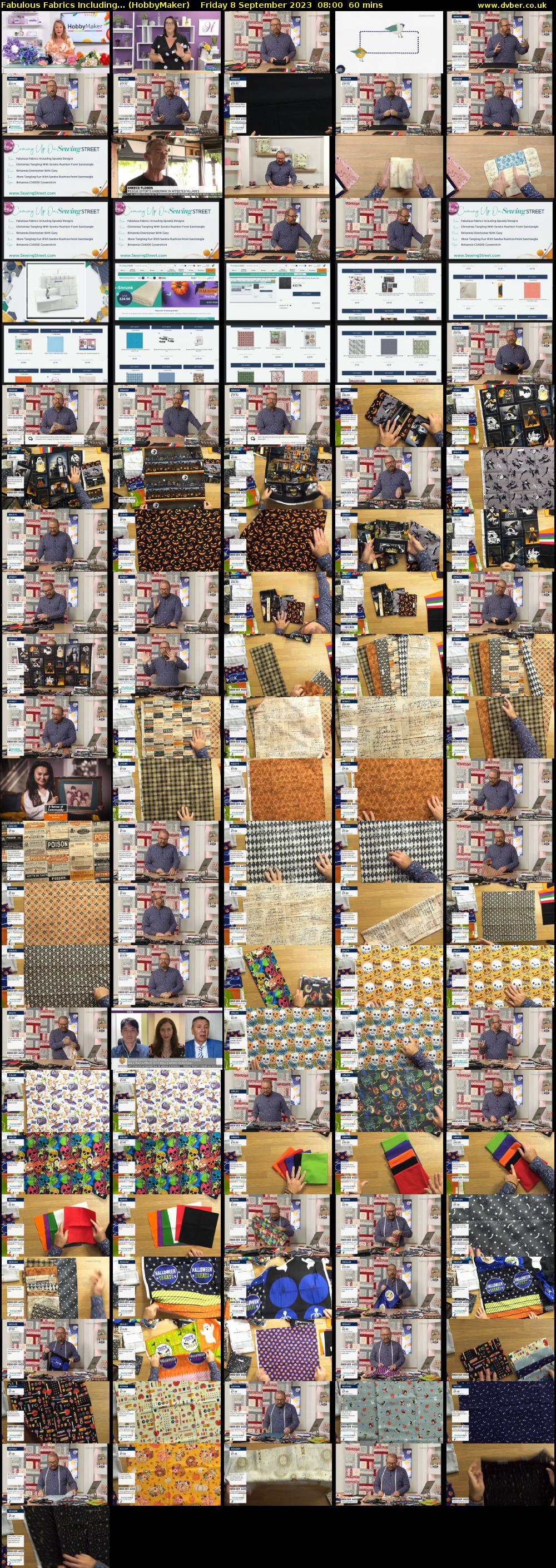 Fabulous Fabrics Including... (HobbyMaker) Friday 8 September 2023 08:00 - 09:00