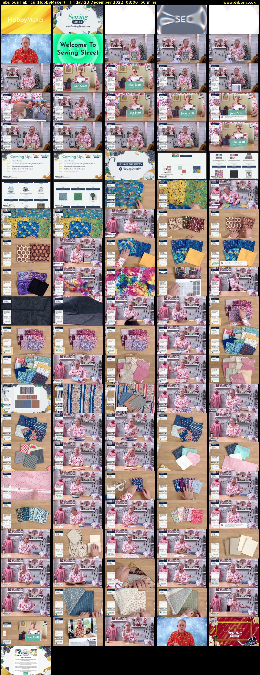 Fabulous Fabrics (HobbyMaker) Friday 23 December 2022 08:00 - 09:00
