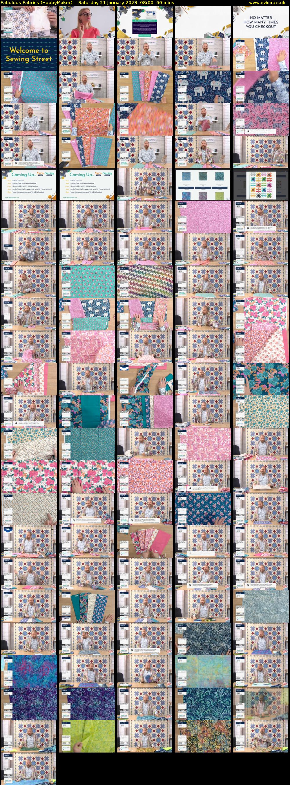 Fabulous Fabrics (HobbyMaker) Saturday 21 January 2023 08:00 - 09:00