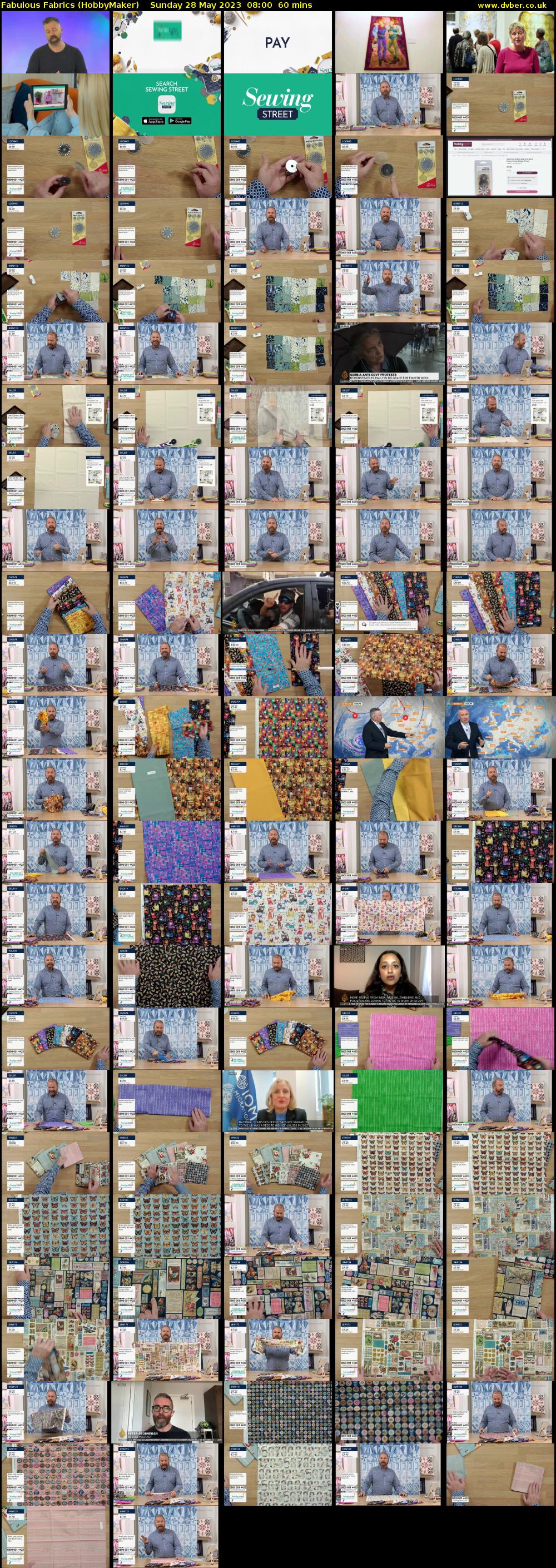 Fabulous Fabrics (HobbyMaker) Sunday 28 May 2023 08:00 - 09:00