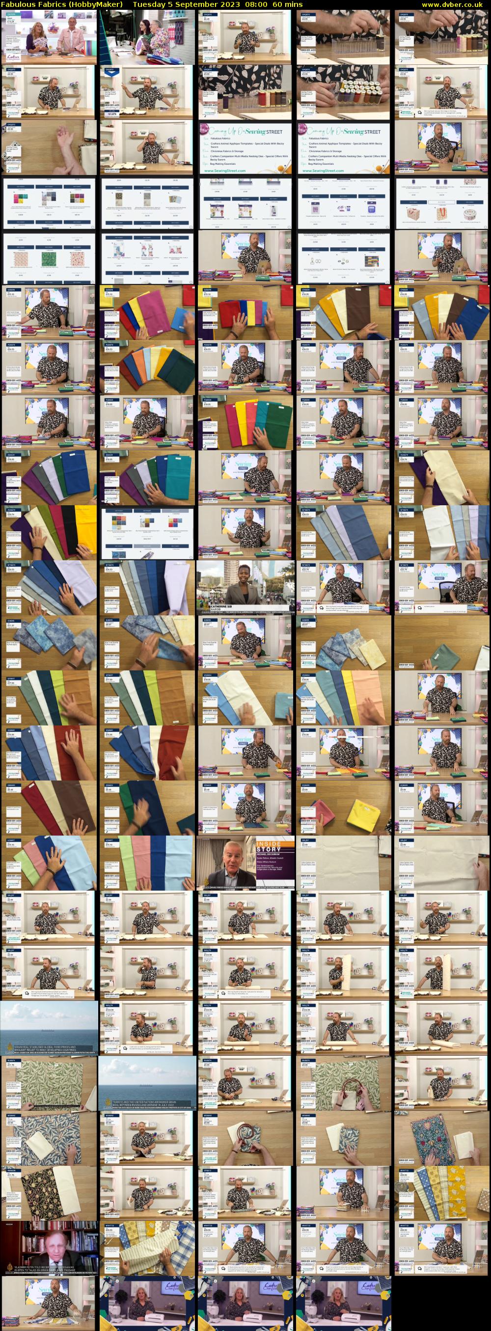 Fabulous Fabrics (HobbyMaker) Tuesday 5 September 2023 08:00 - 09:00