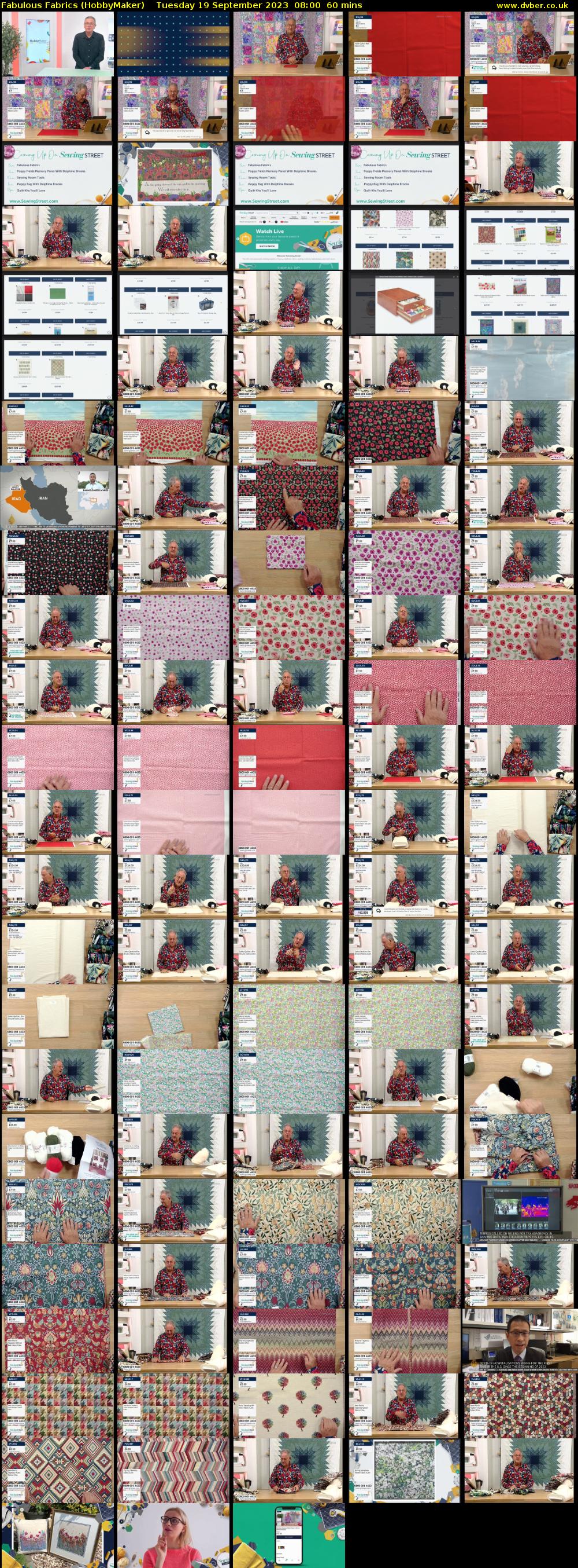 Fabulous Fabrics (HobbyMaker) Tuesday 19 September 2023 08:00 - 09:00