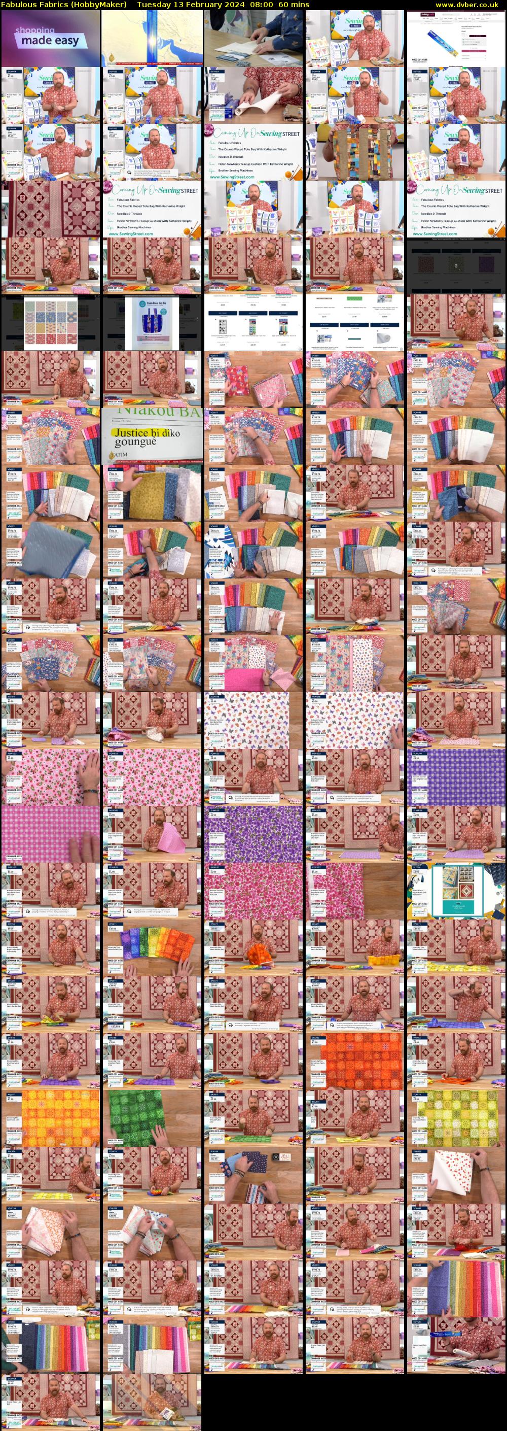 Fabulous Fabrics (HobbyMaker) Tuesday 13 February 2024 08:00 - 09:00