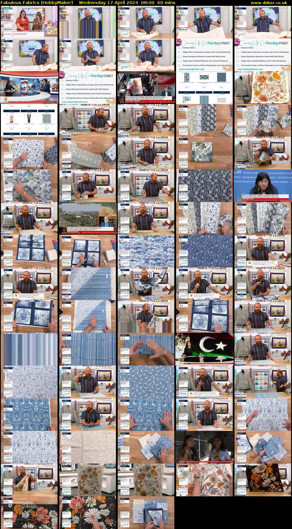 Fabulous Fabrics (HobbyMaker) Wednesday 17 April 2024 08:00 - 09:00