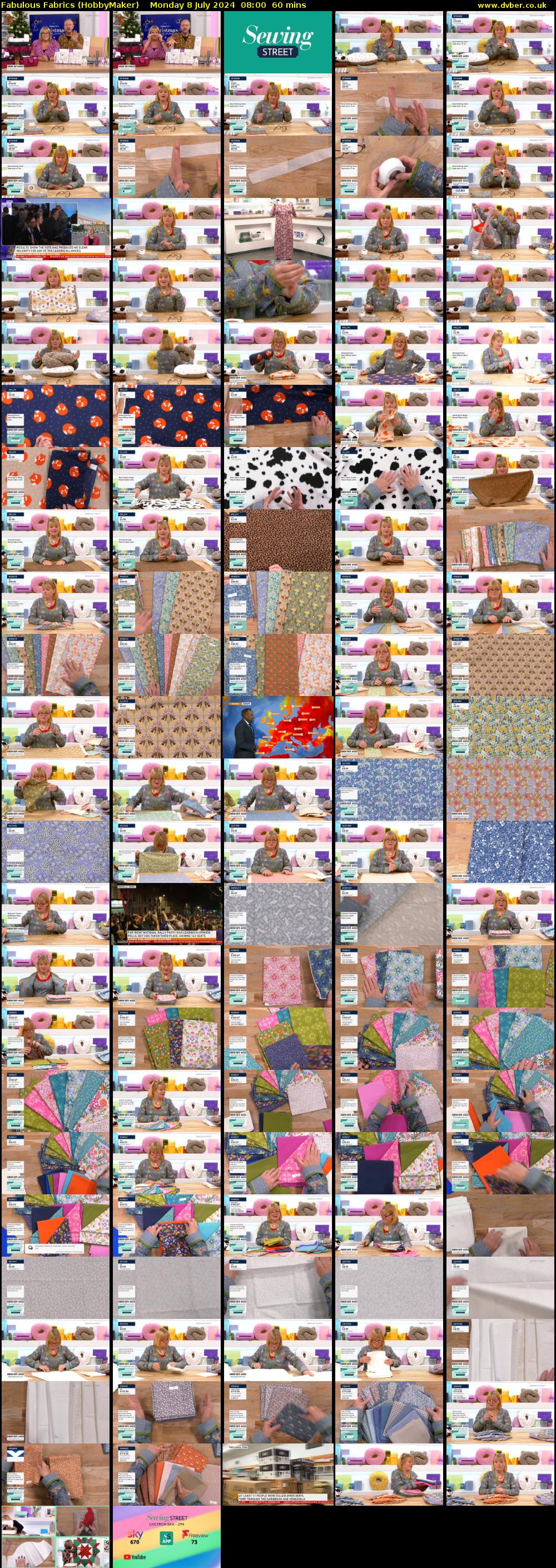 Fabulous Fabrics (HobbyMaker) Monday 8 July 2024 08:00 - 09:00