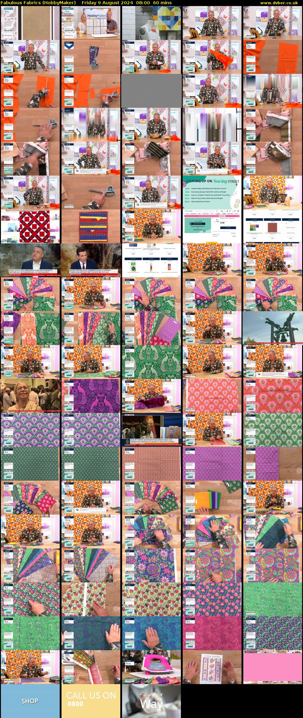 Fabulous Fabrics (HobbyMaker) Friday 9 August 2024 08:00 - 09:00