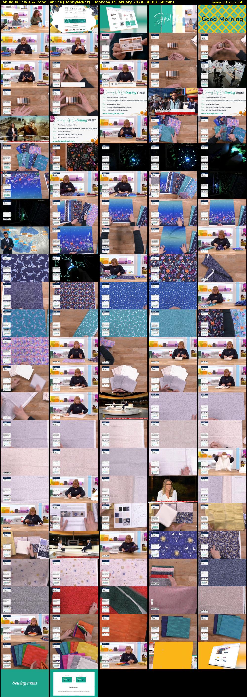 Fabulous Lewis & Irene Fabrics (HobbyMaker) Monday 15 January 2024 08:00 - 09:00
