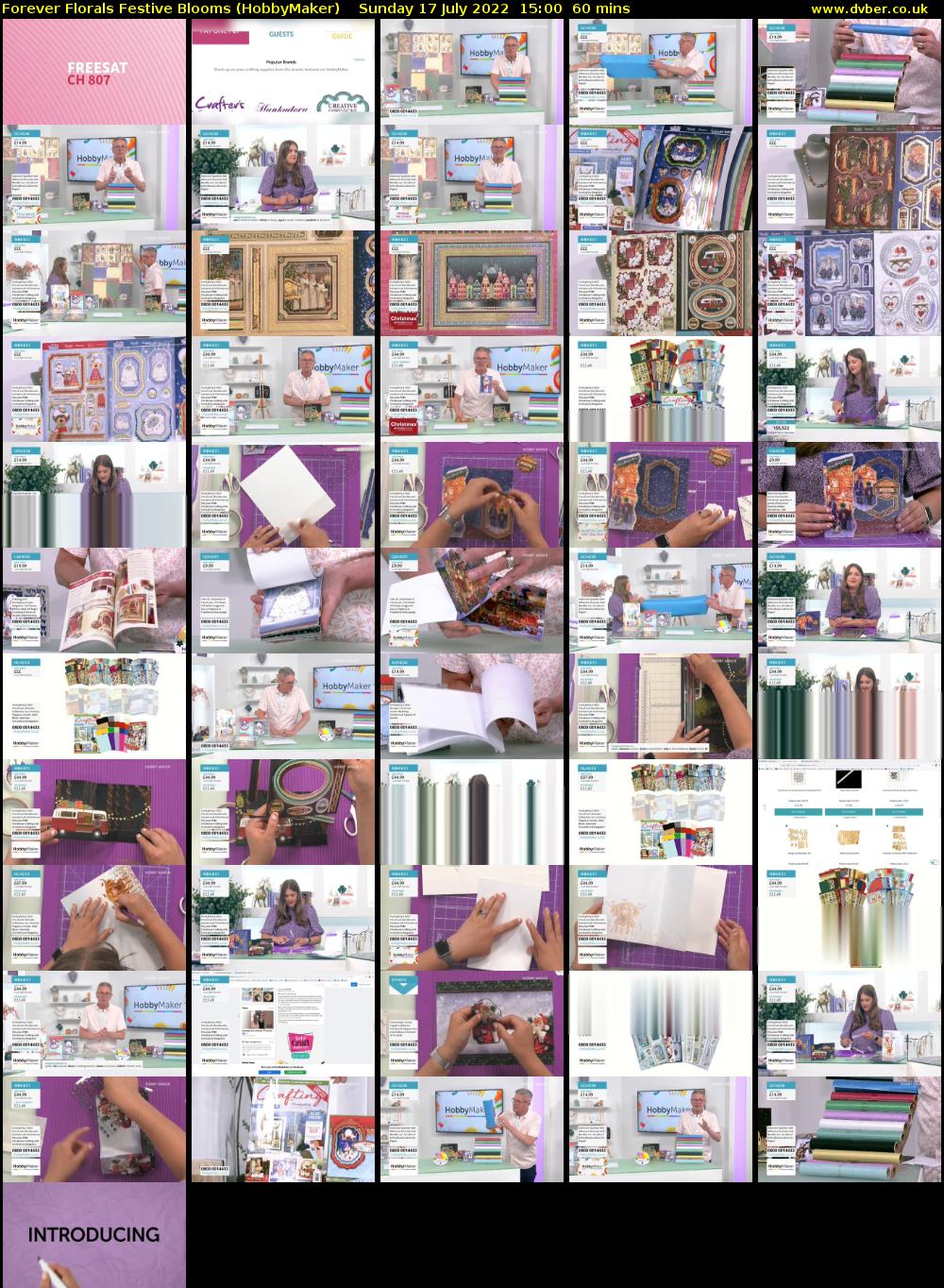 Forever Florals Festive Blooms (HobbyMaker) Sunday 17 July 2022 15:00 - 16:00