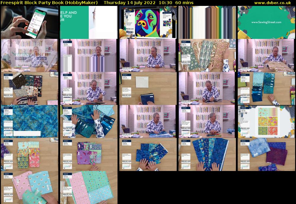 Freespirit Block Party Book (HobbyMaker) Thursday 14 July 2022 10:30 - 11:30