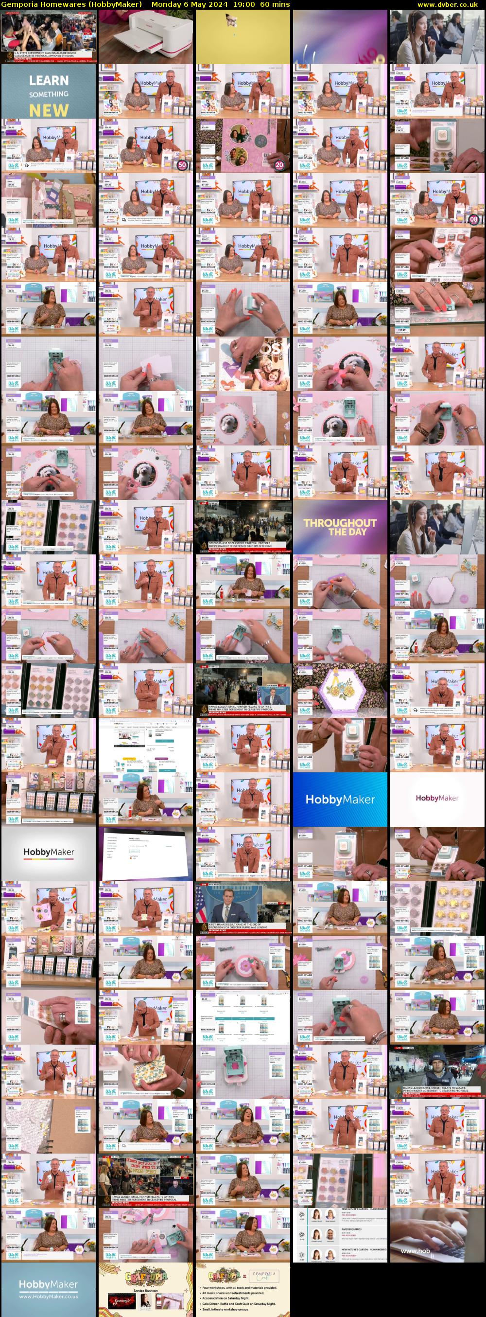 Gemporia Homewares (HobbyMaker) Monday 6 May 2024 19:00 - 20:00
