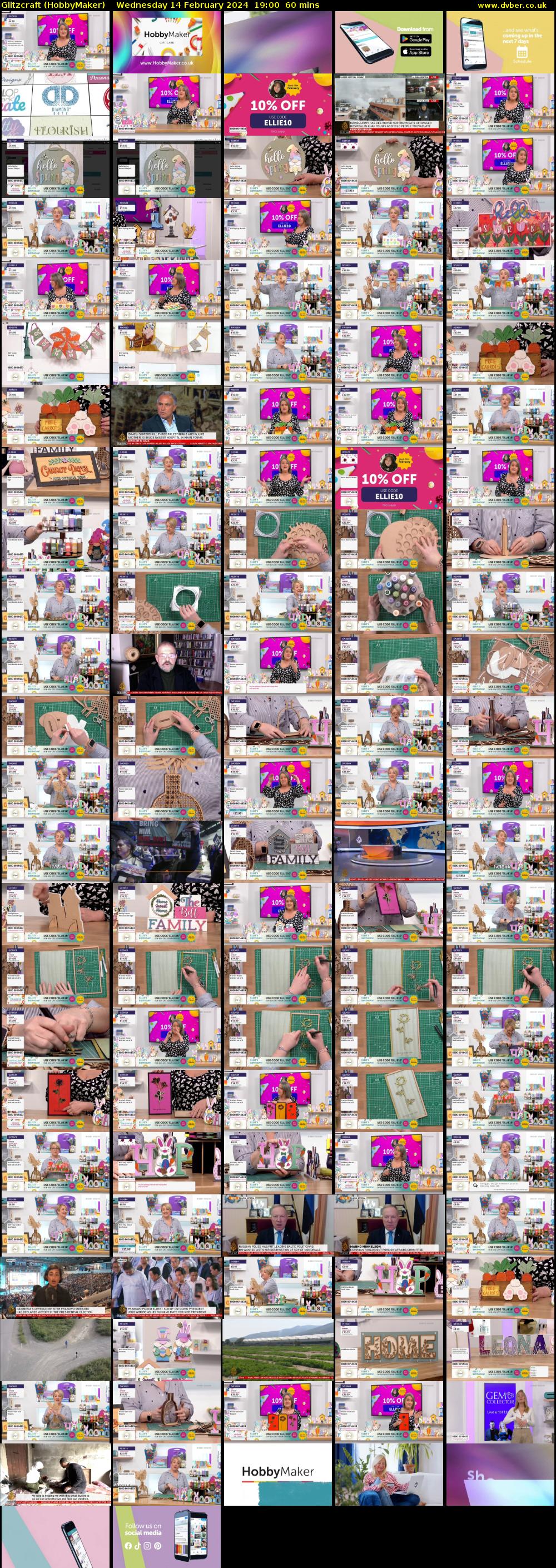 Glitzcraft (HobbyMaker) Wednesday 14 February 2024 19:00 - 20:00