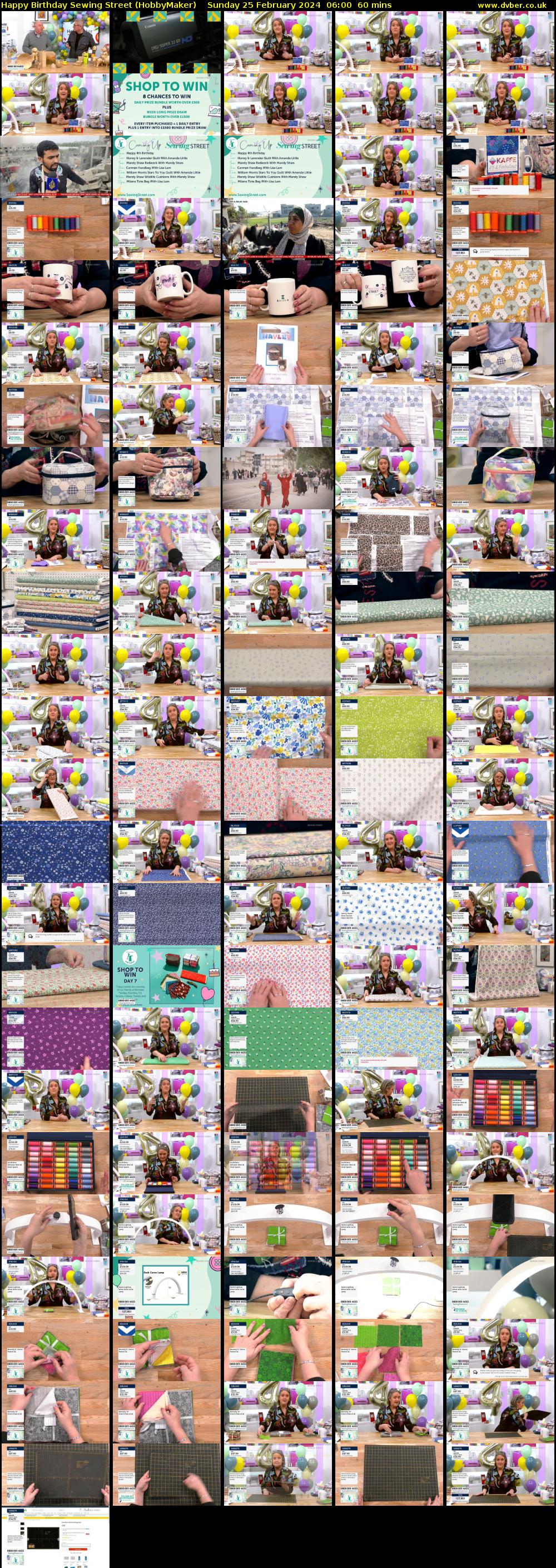 Happy Birthday Sewing Street (HobbyMaker) Sunday 25 February 2024 06:00 - 07:00