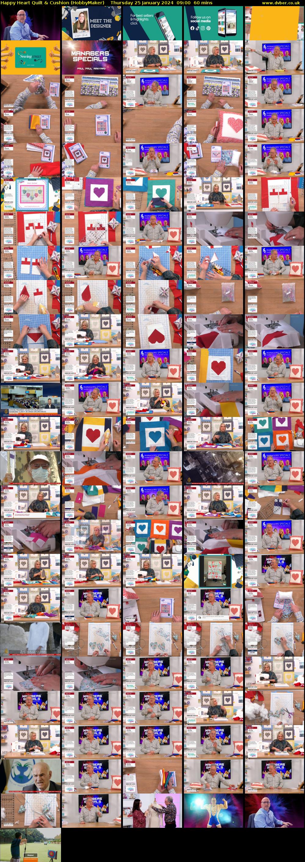 Happy Heart Quilt & Cushion (HobbyMaker) Thursday 25 January 2024 09:00 - 10:00