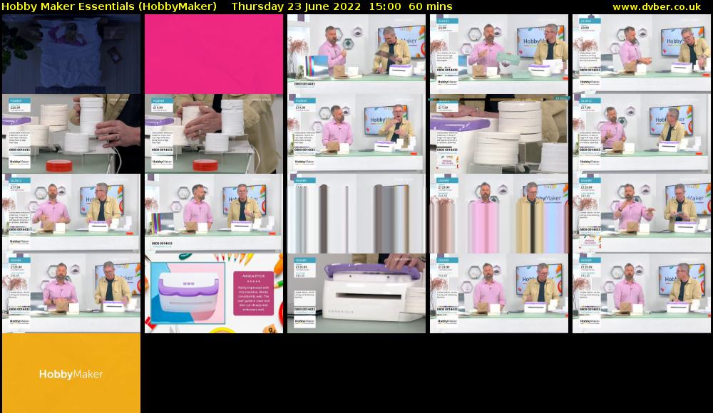 Hobby Maker Essentials (HobbyMaker) Thursday 23 June 2022 15:00 - 16:00