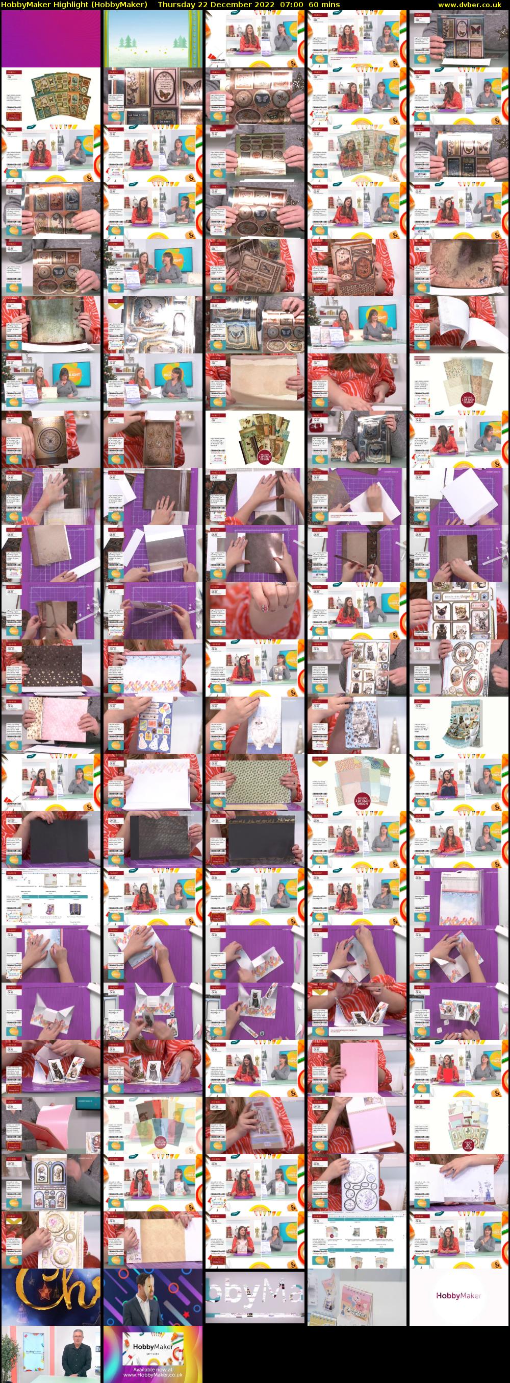 HobbyMaker Highlight (HobbyMaker) Thursday 22 December 2022 07:00 - 08:00