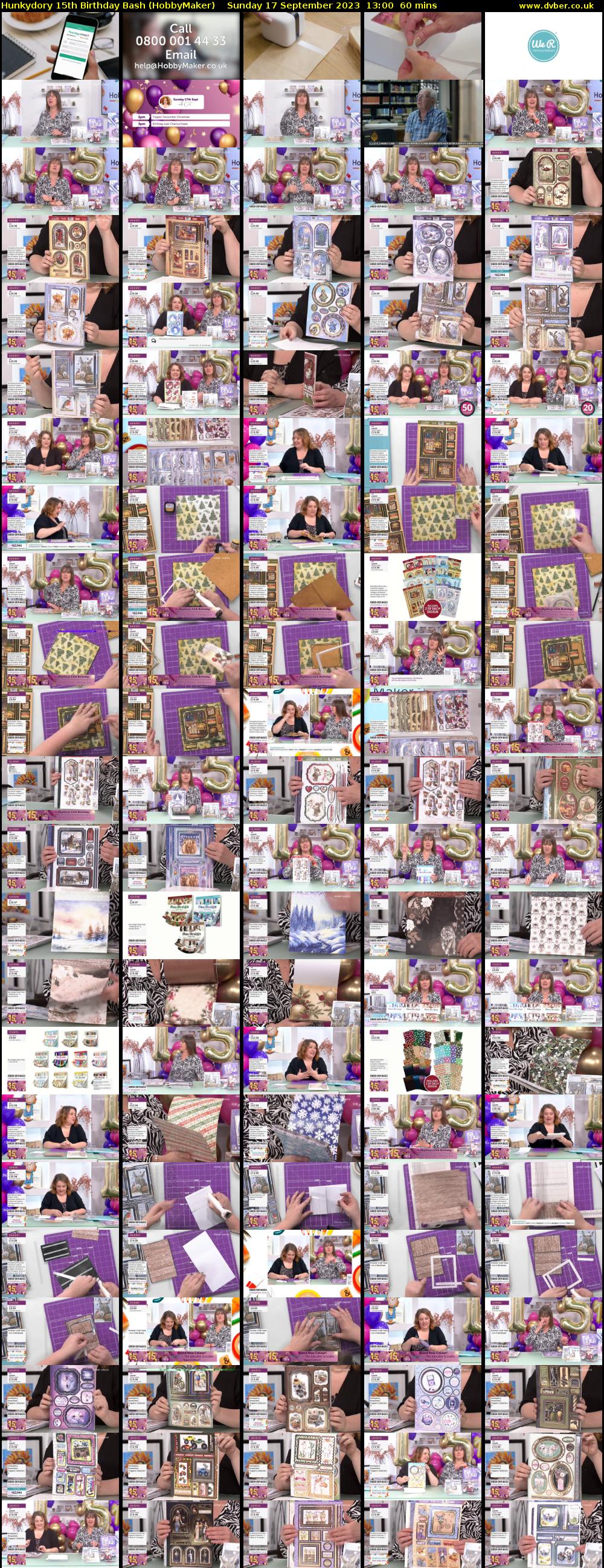 Hunkydory 15th Birthday Bash (HobbyMaker) Sunday 17 September 2023 13:00 - 14:00