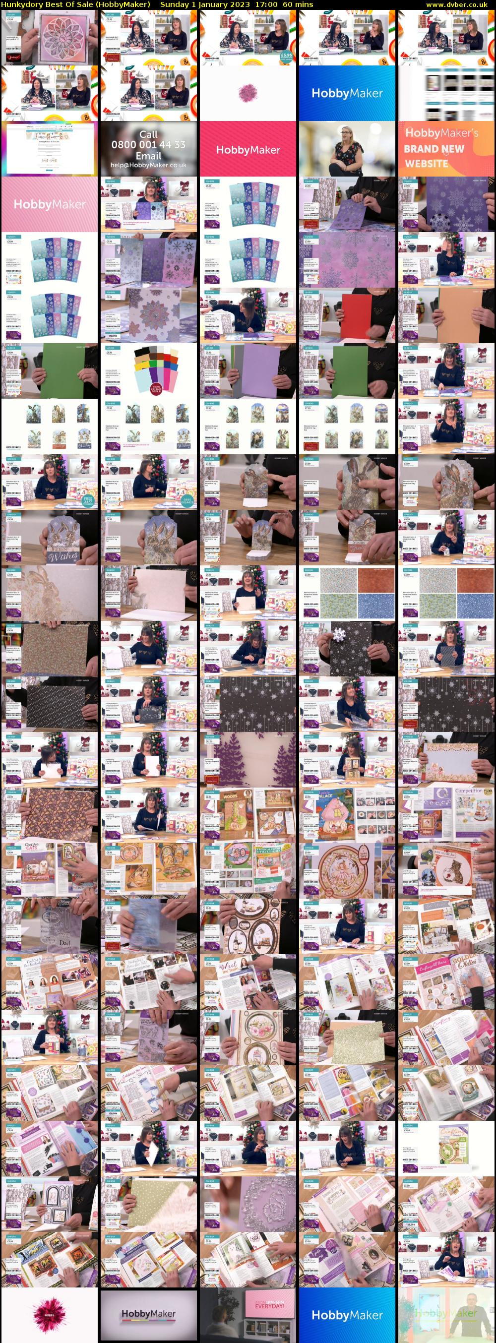 Hunkydory Best Of Sale (HobbyMaker) Sunday 1 January 2023 17:00 - 18:00