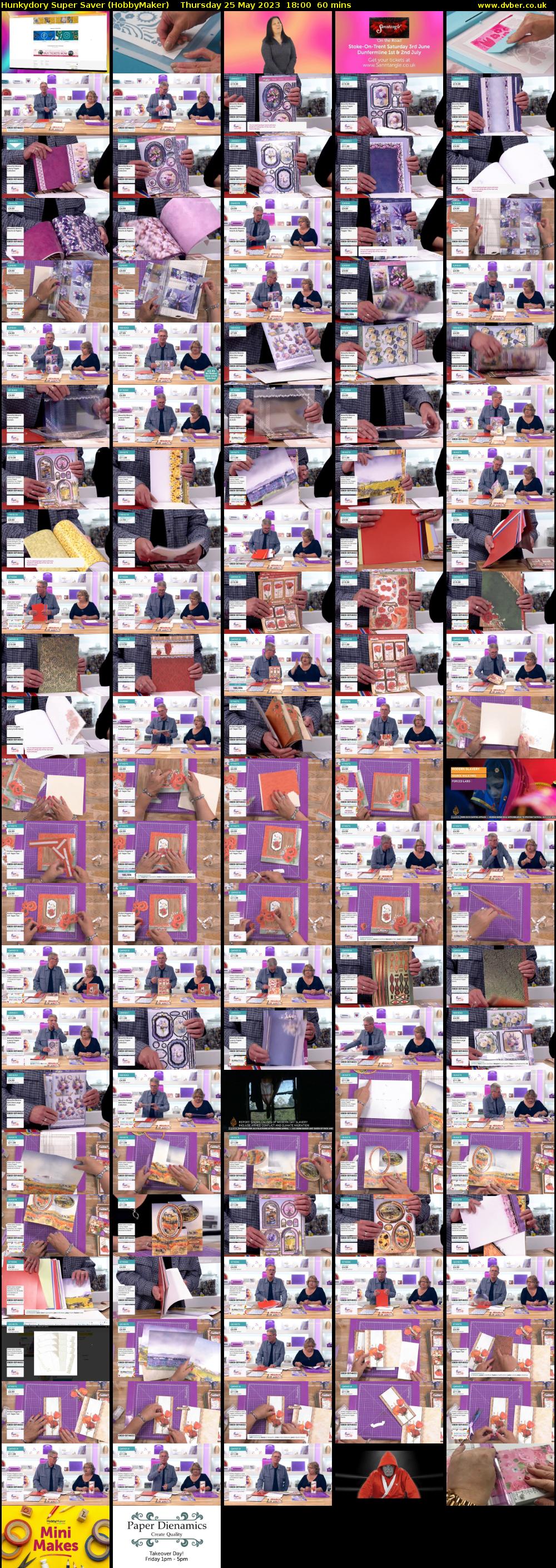 Hunkydory Super Saver (HobbyMaker) Thursday 25 May 2023 18:00 - 19:00