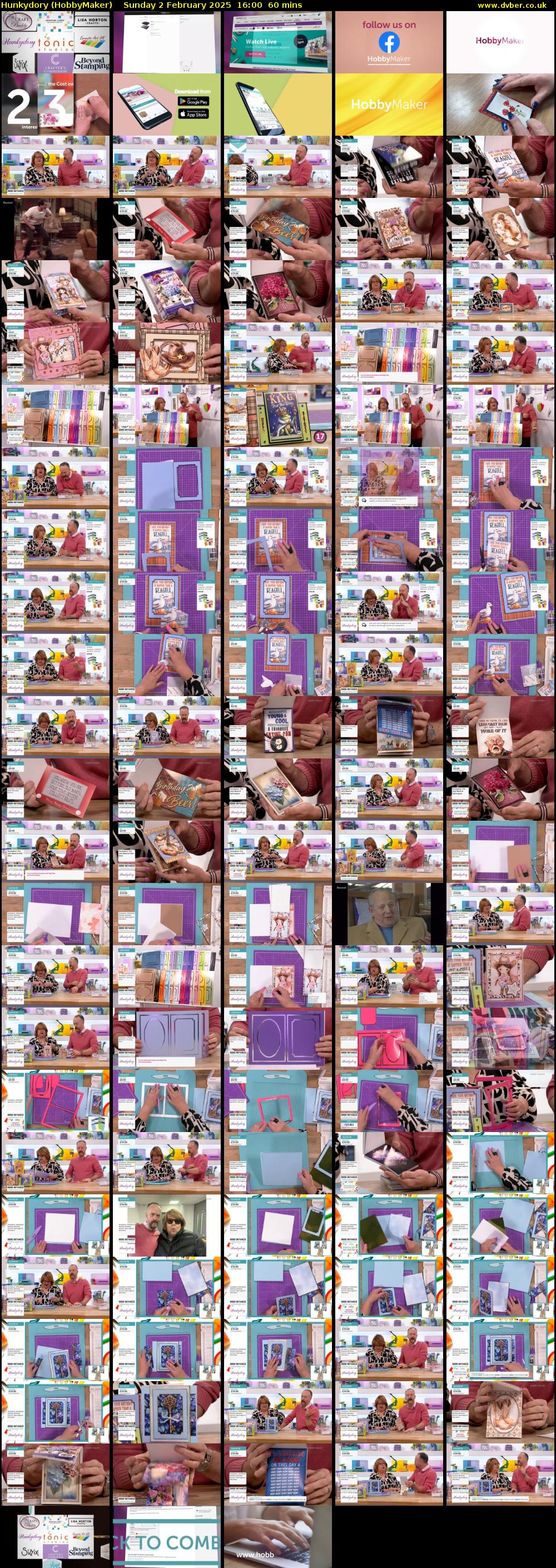 Hunkydory (HobbyMaker) Sunday 2 February 2025 16:00 - 17:00