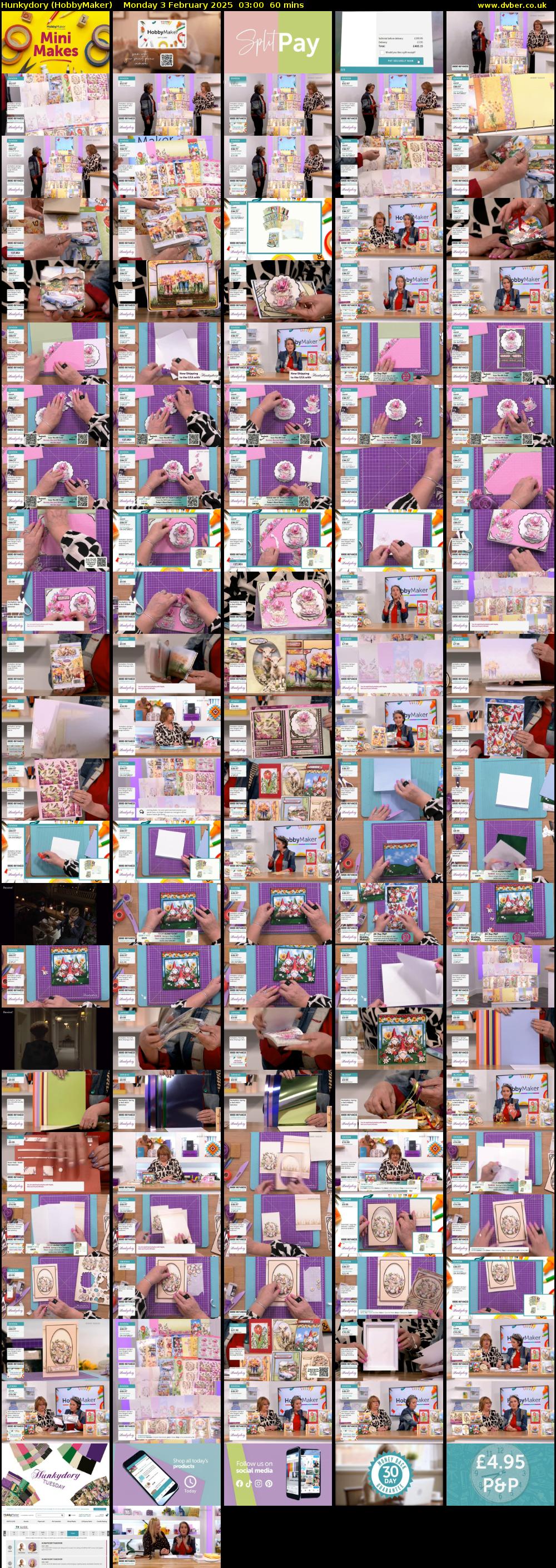 Hunkydory (HobbyMaker) Monday 3 February 2025 03:00 - 04:00
