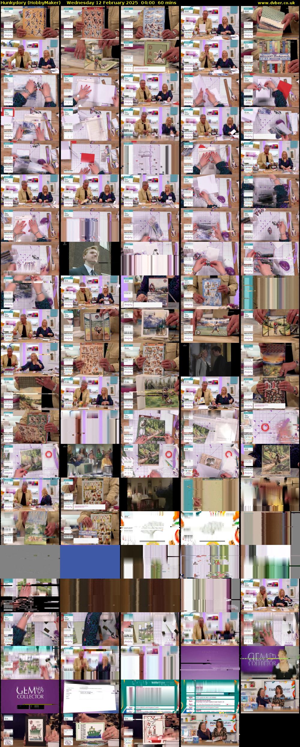 Hunkydory (HobbyMaker) Wednesday 12 February 2025 04:00 - 05:00