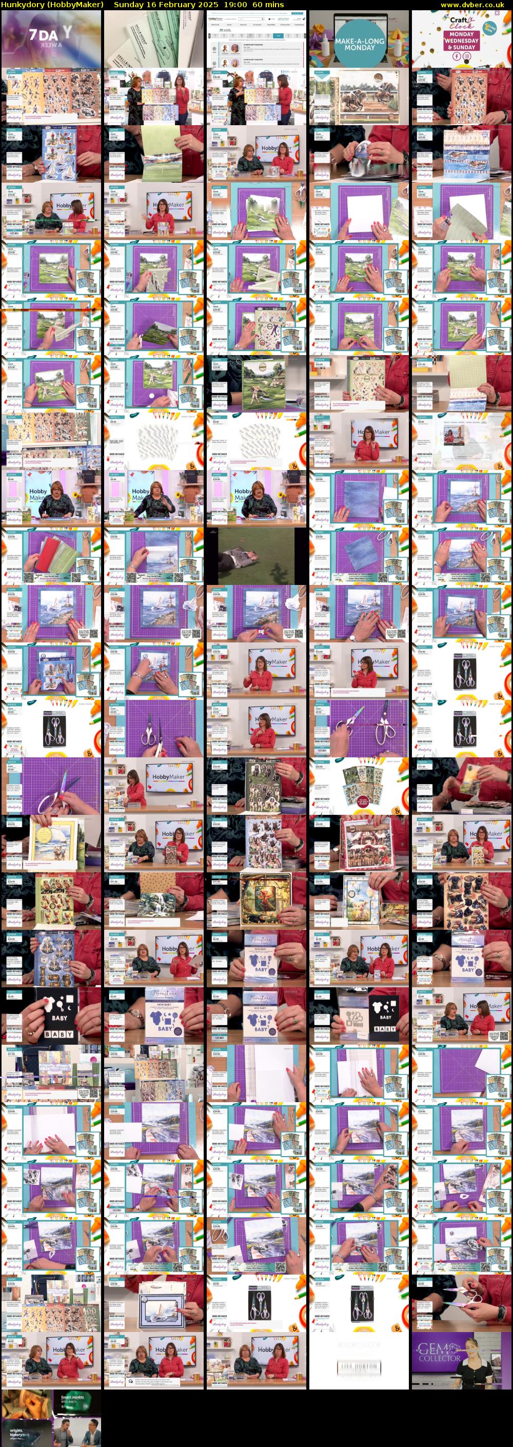 Hunkydory (HobbyMaker) Sunday 16 February 2025 19:00 - 20:00
