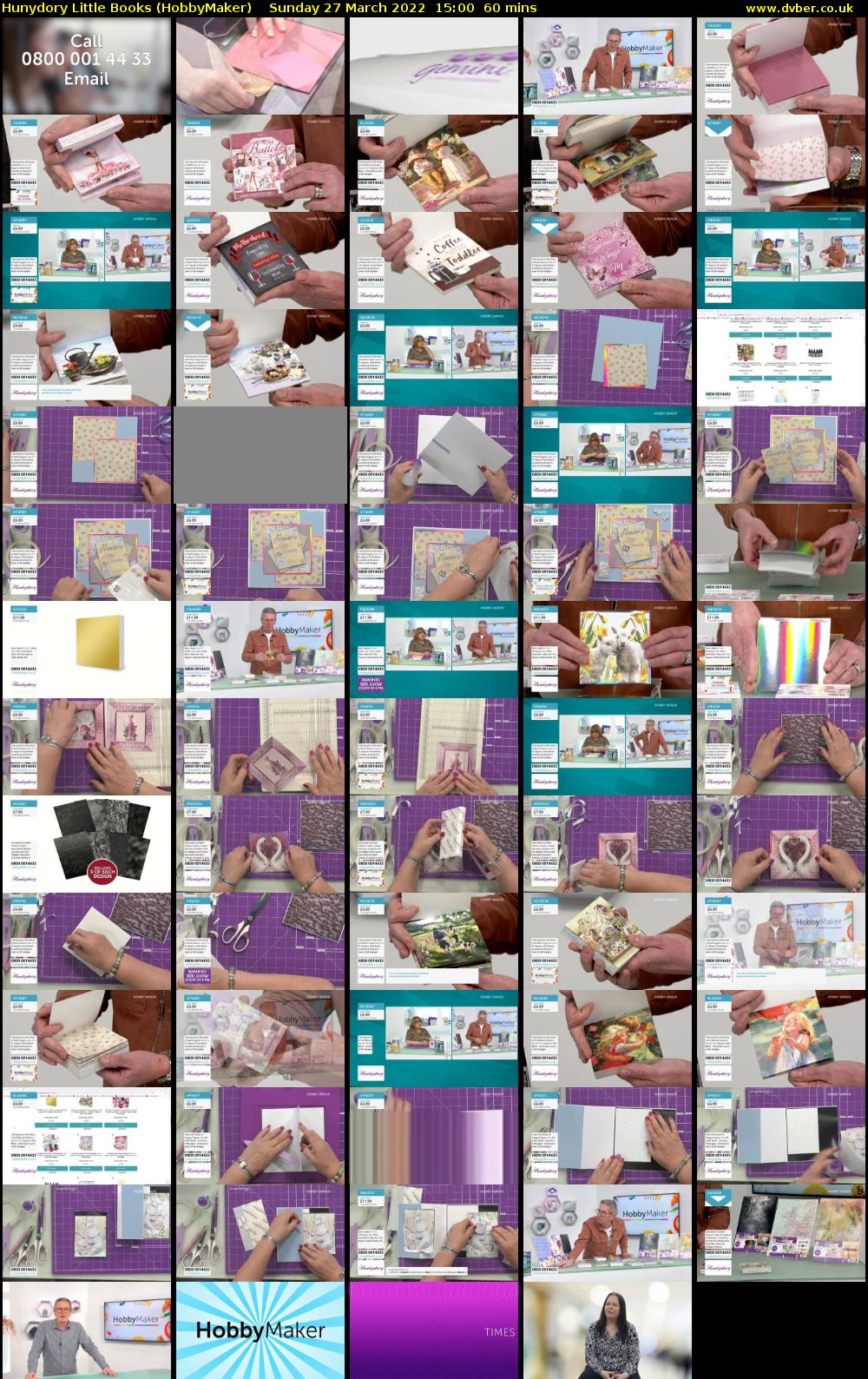 Hunydory Little Books (HobbyMaker) Sunday 27 March 2022 15:00 - 16:00