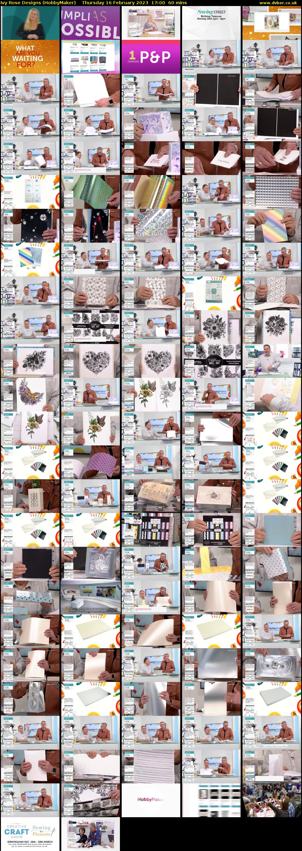 Ivy Rose Designs (HobbyMaker) Thursday 16 February 2023 17:00 - 18:00