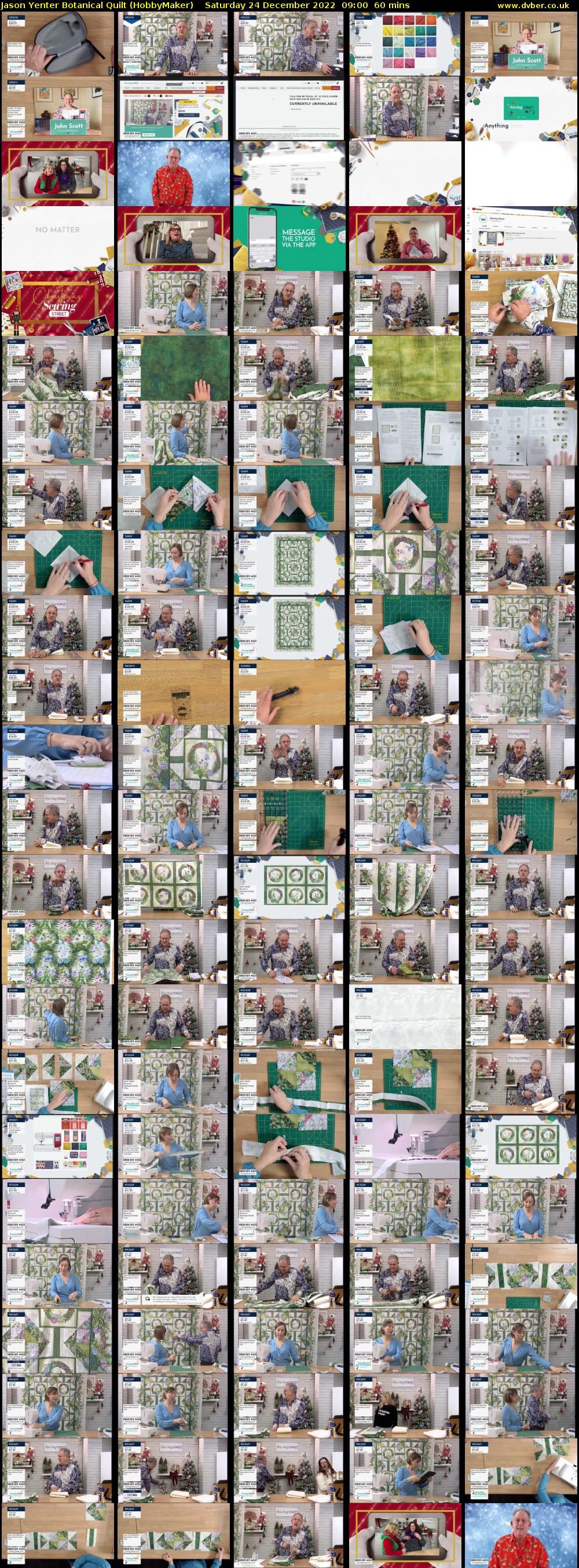 Jason Yenter Botanical Quilt (HobbyMaker) Saturday 24 December 2022 09:00 - 10:00