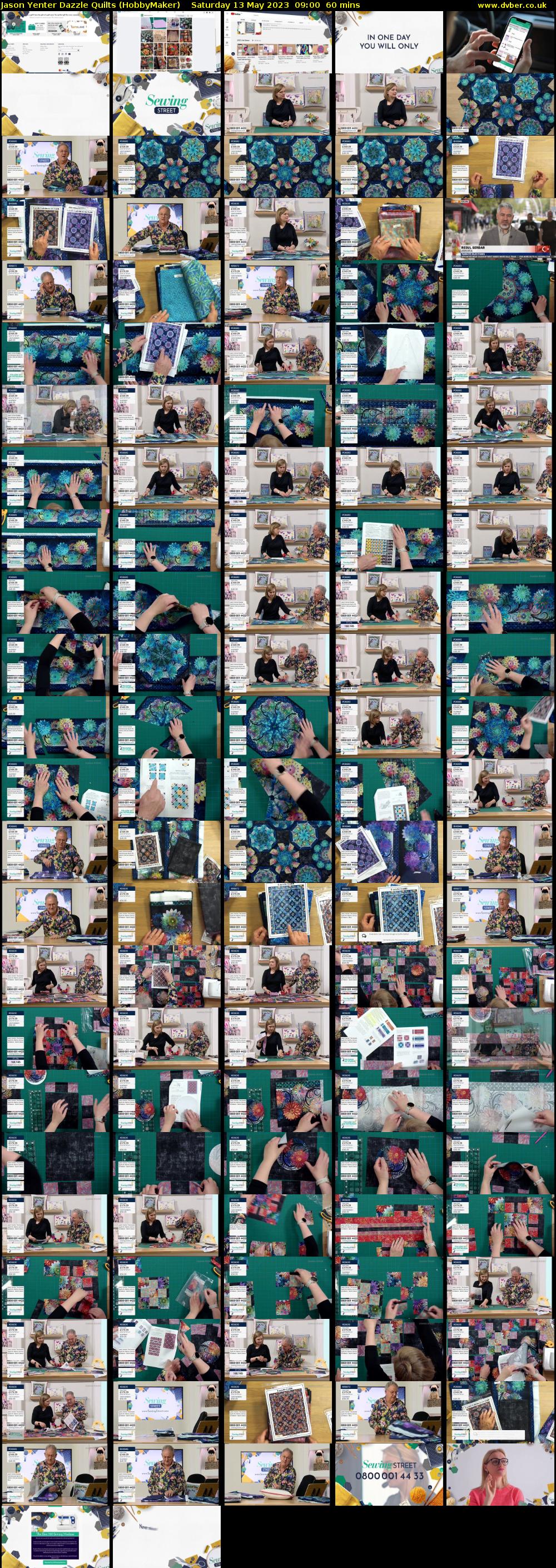 Jason Yenter Dazzle Quilts (HobbyMaker) Saturday 13 May 2023 09:00 - 10:00