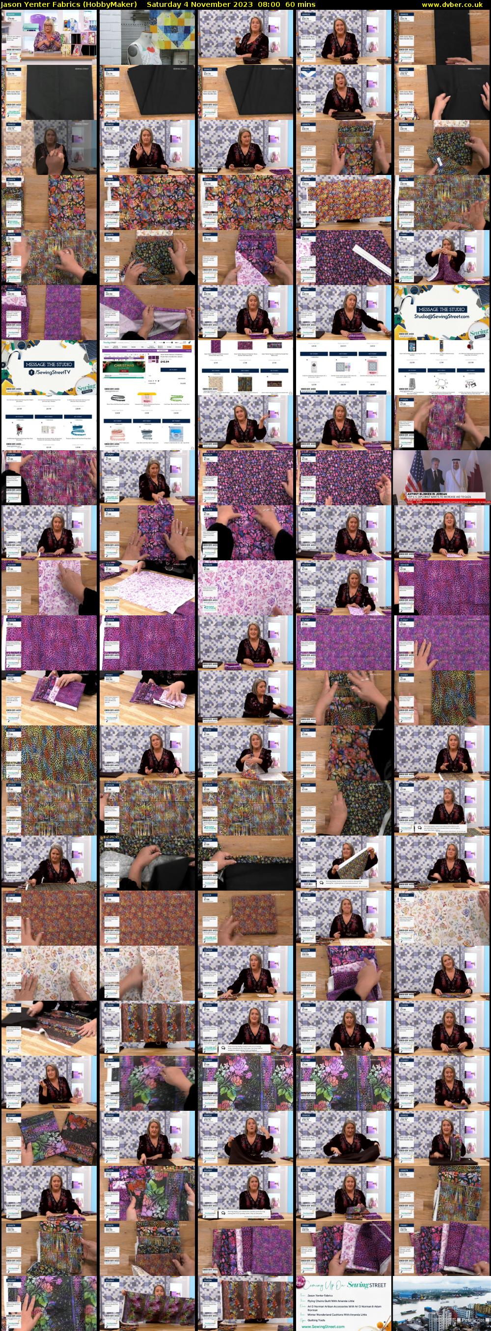 Jason Yenter Fabrics (HobbyMaker) Saturday 4 November 2023 08:00 - 09:00