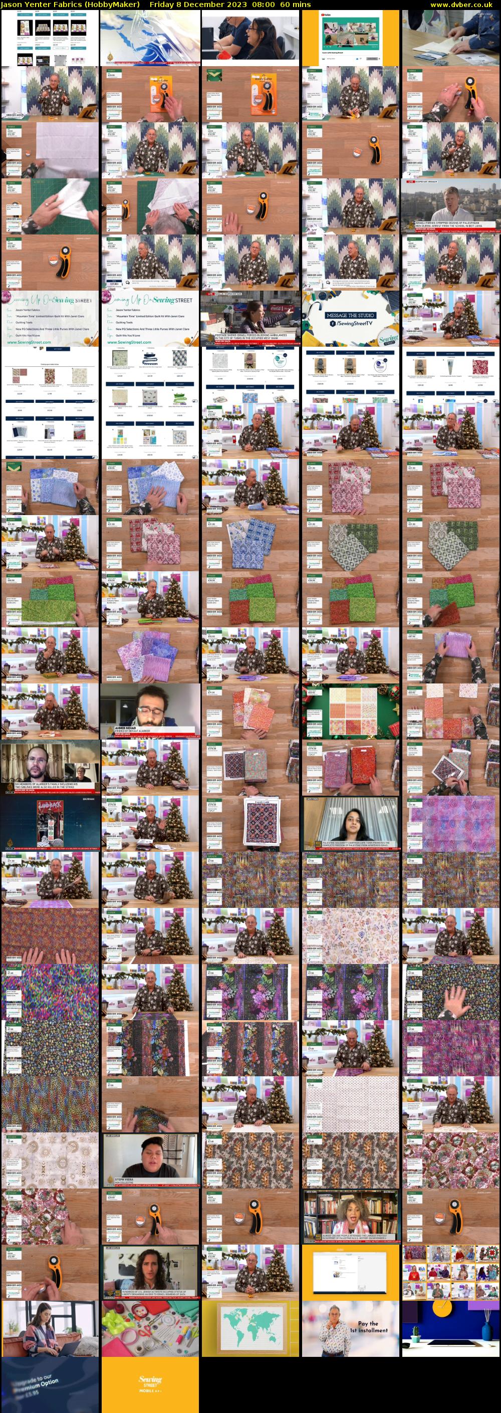 Jason Yenter Fabrics (HobbyMaker) Friday 8 December 2023 08:00 - 09:00