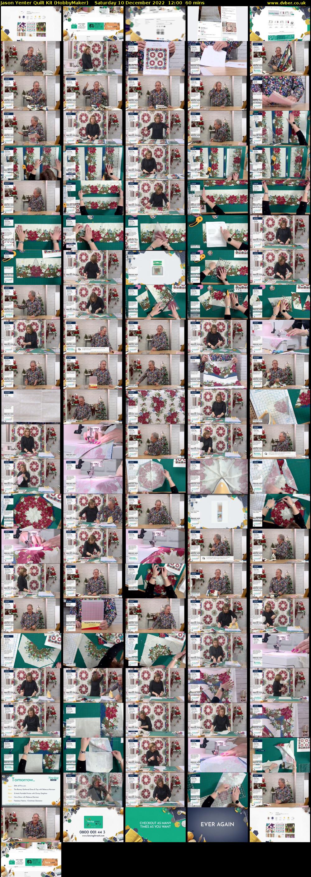 Jason Yenter Quilt Kit (HobbyMaker) Saturday 10 December 2022 12:00 - 13:00