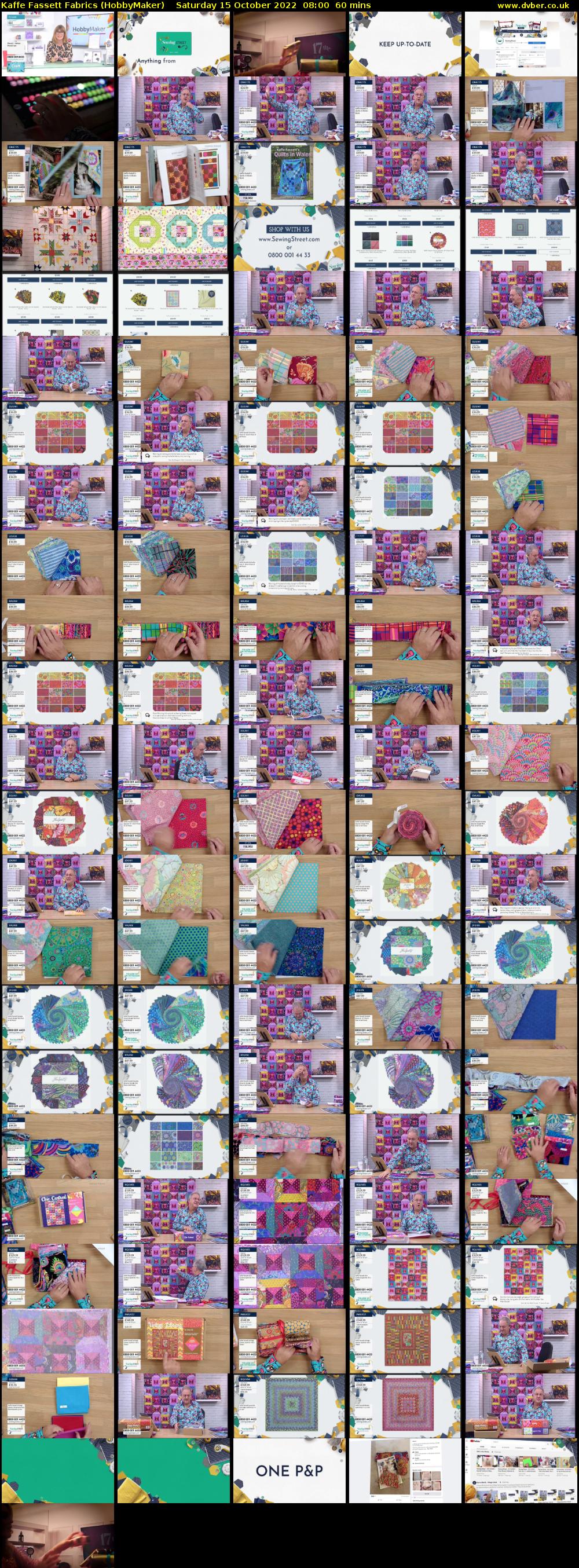 Kaffe Fassett Fabrics (HobbyMaker) Saturday 15 October 2022 08:00 - 09:00