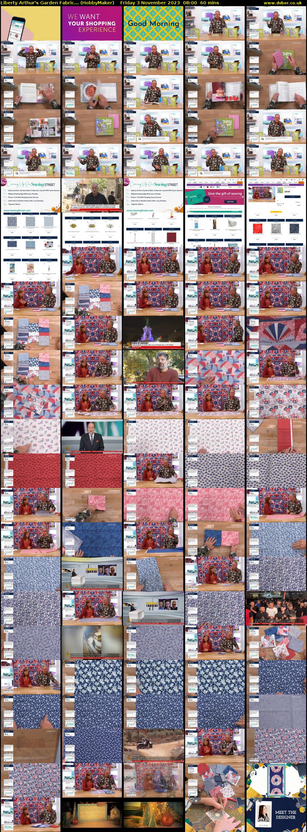 Liberty Arthur's Garden Fabric... (HobbyMaker) Friday 3 November 2023 08:00 - 09:00