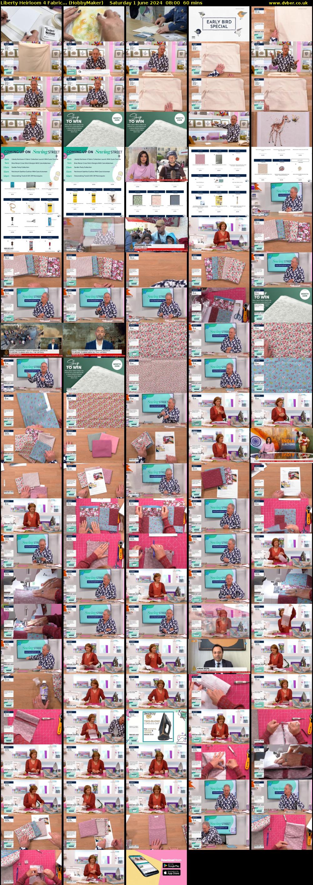 Liberty Heirloom 4 Fabric... (HobbyMaker) Saturday 1 June 2024 08:00 - 09:00