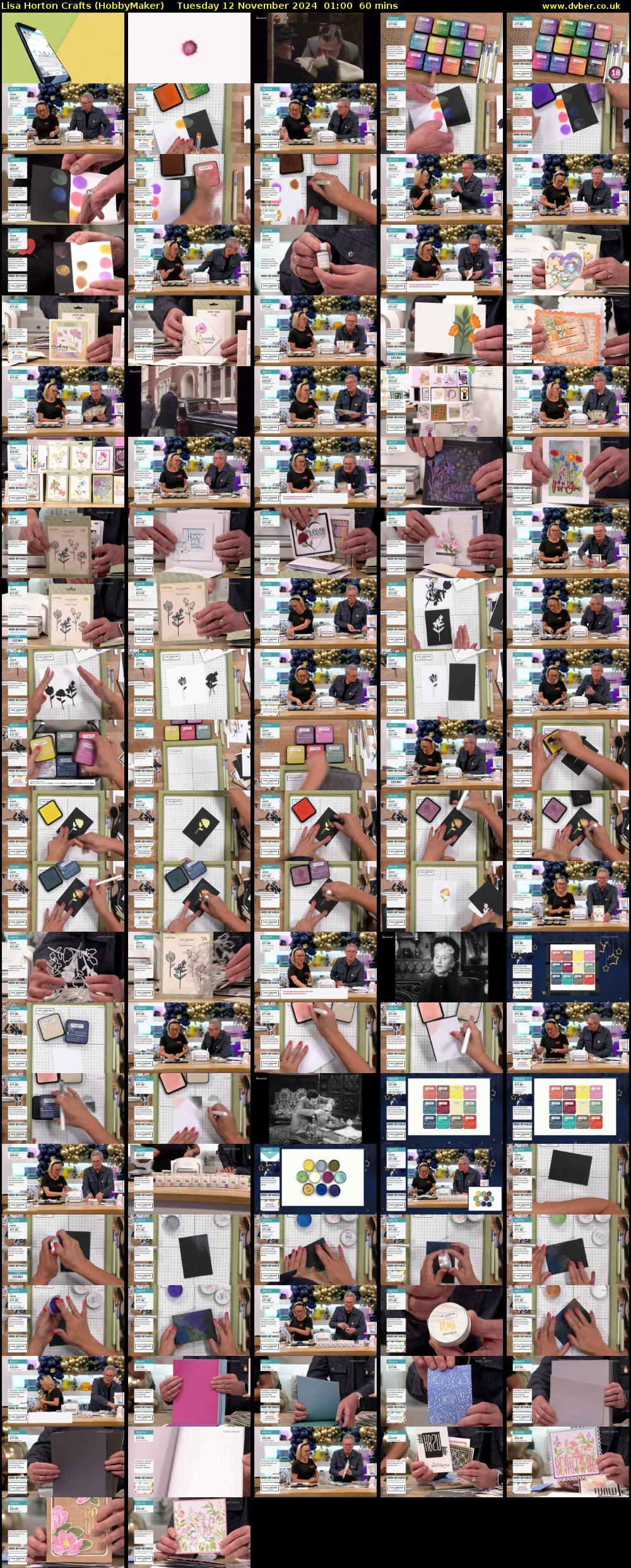 Lisa Horton Crafts (HobbyMaker) Tuesday 12 November 2024 01:00 - 02:00