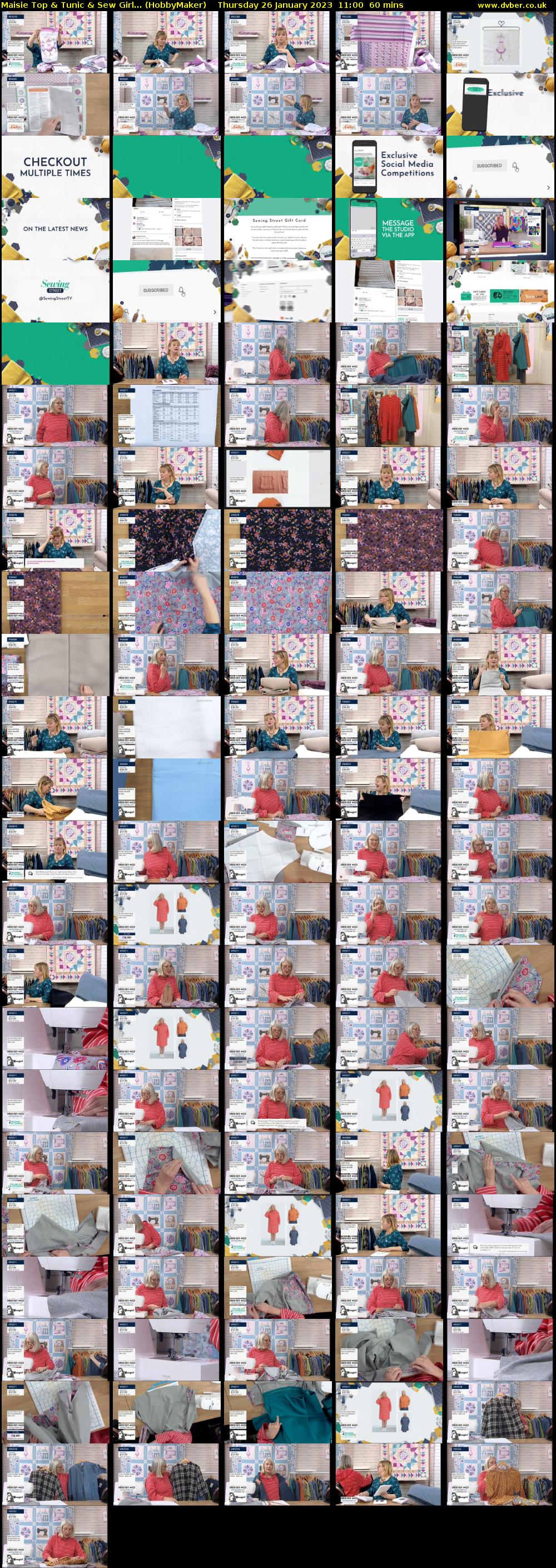 Maisie Top & Tunic & Sew Girl... (HobbyMaker) Thursday 26 January 2023 11:00 - 12:00