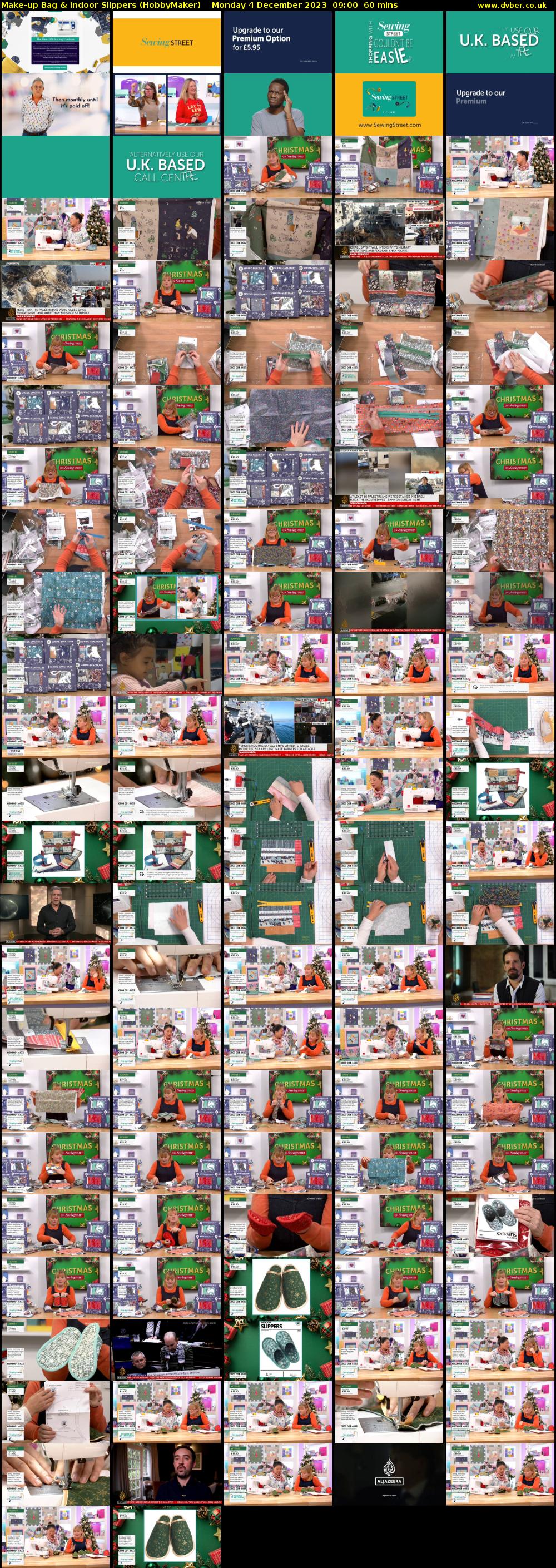 Make-up Bag & Indoor Slippers (HobbyMaker) Monday 4 December 2023 09:00 - 10:00
