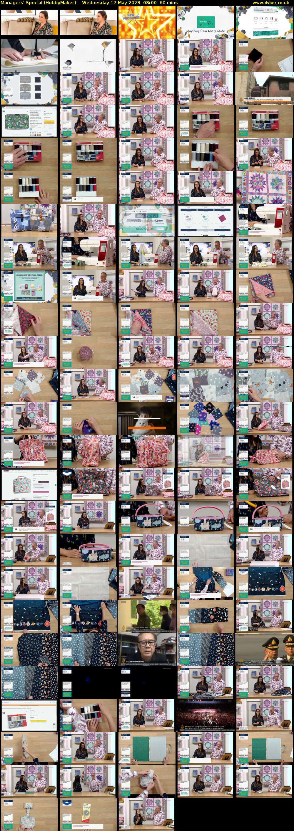 Managers' Special (HobbyMaker) Wednesday 17 May 2023 08:00 - 09:00