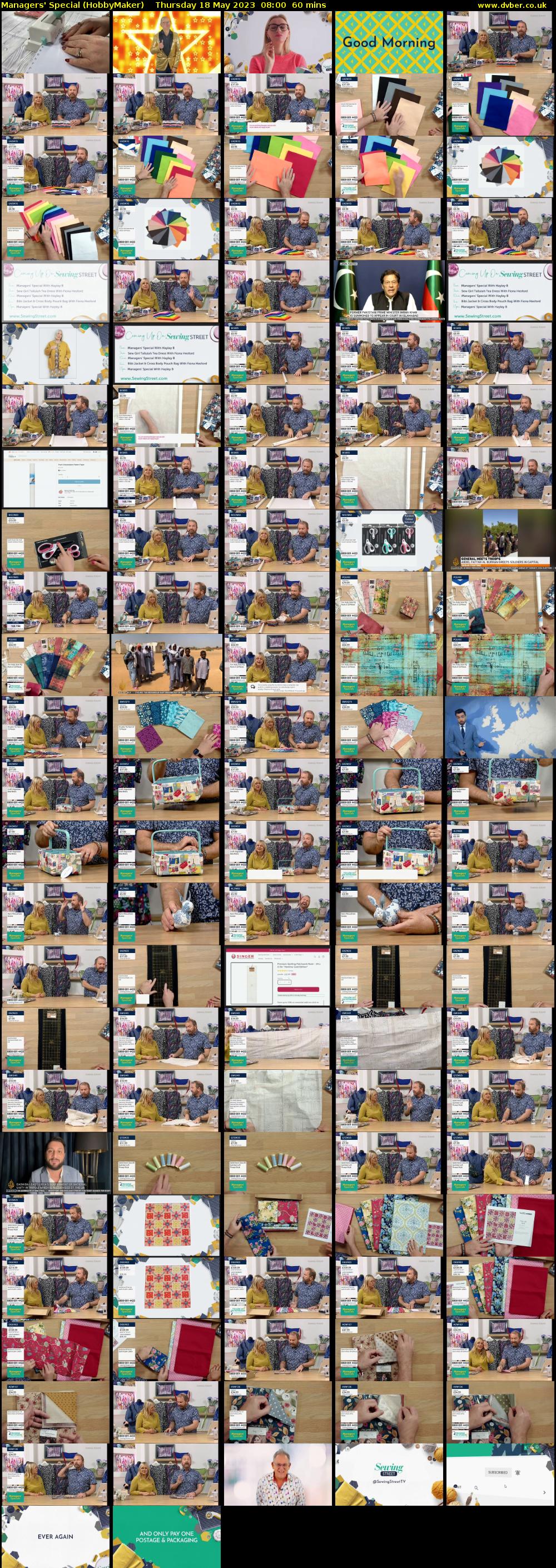 Managers' Special (HobbyMaker) Thursday 18 May 2023 08:00 - 09:00