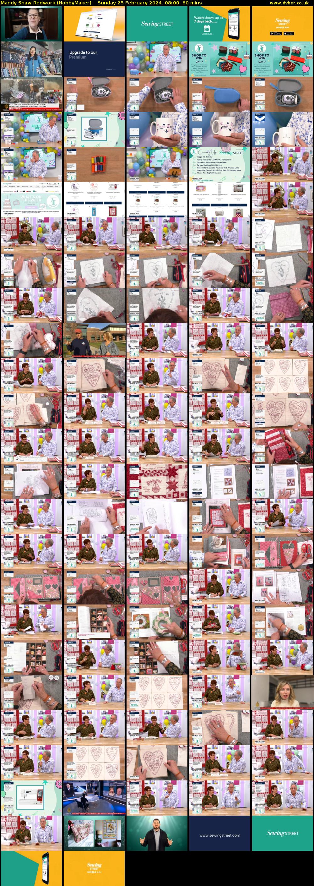 Mandy Shaw Redwork (HobbyMaker) Sunday 25 February 2024 08:00 - 09:00